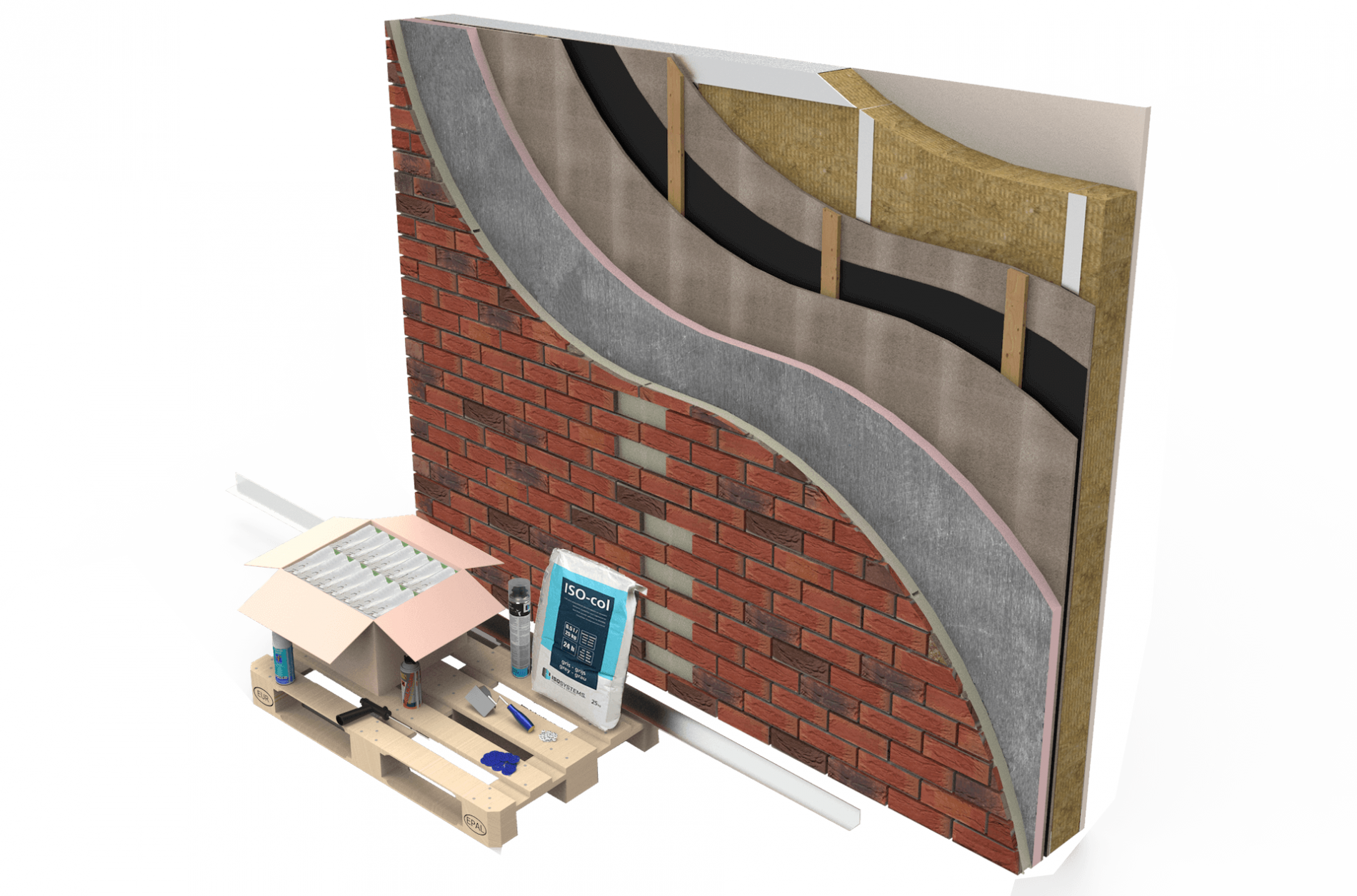 gebrik artwork render brick cladding