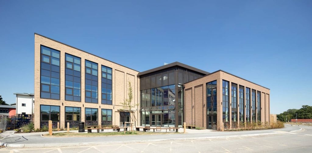 Mechslip Brick Cladding specified for Cirencester College Building