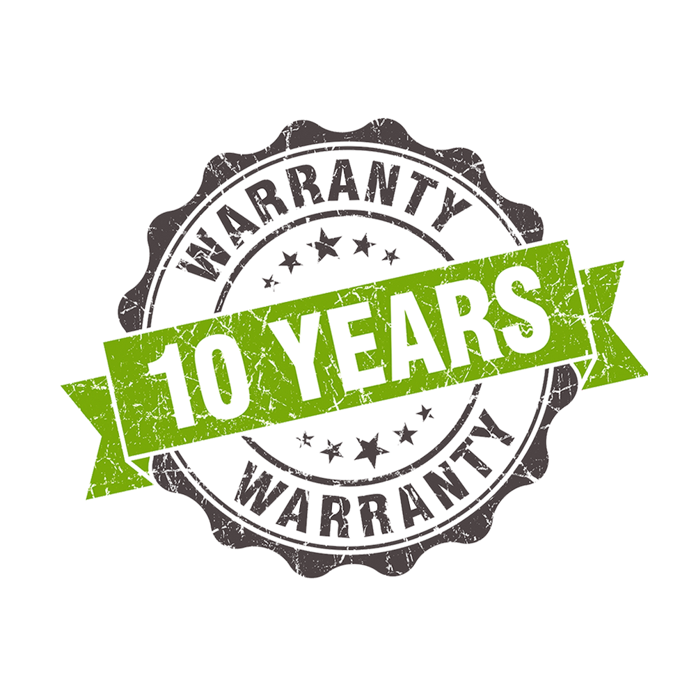 10 Year Insurance Backed Warranty