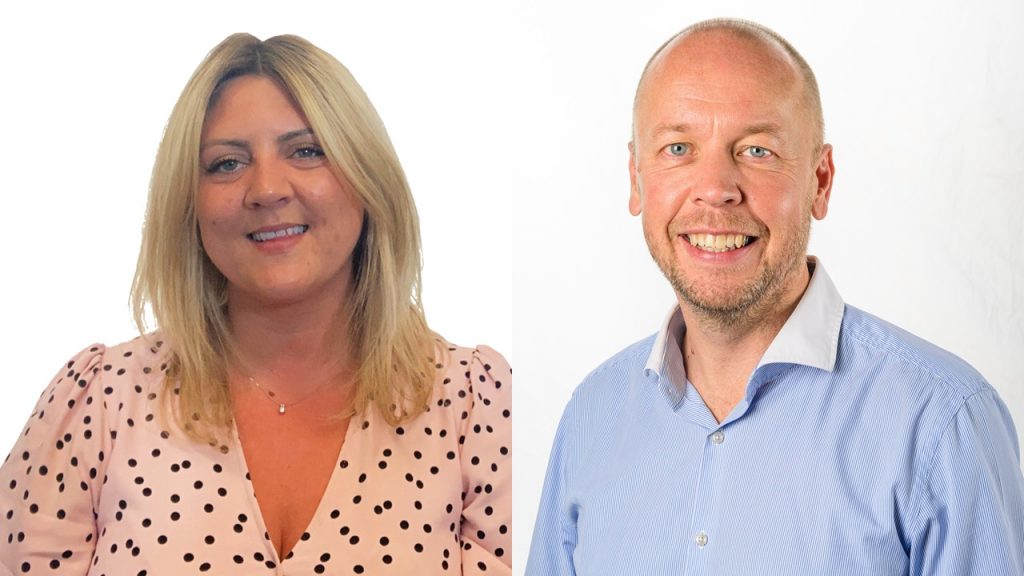 Jazz Rigden, Aquarian Cladding newly appointed MD, and Paul Richards founder of Aquarian Cladding