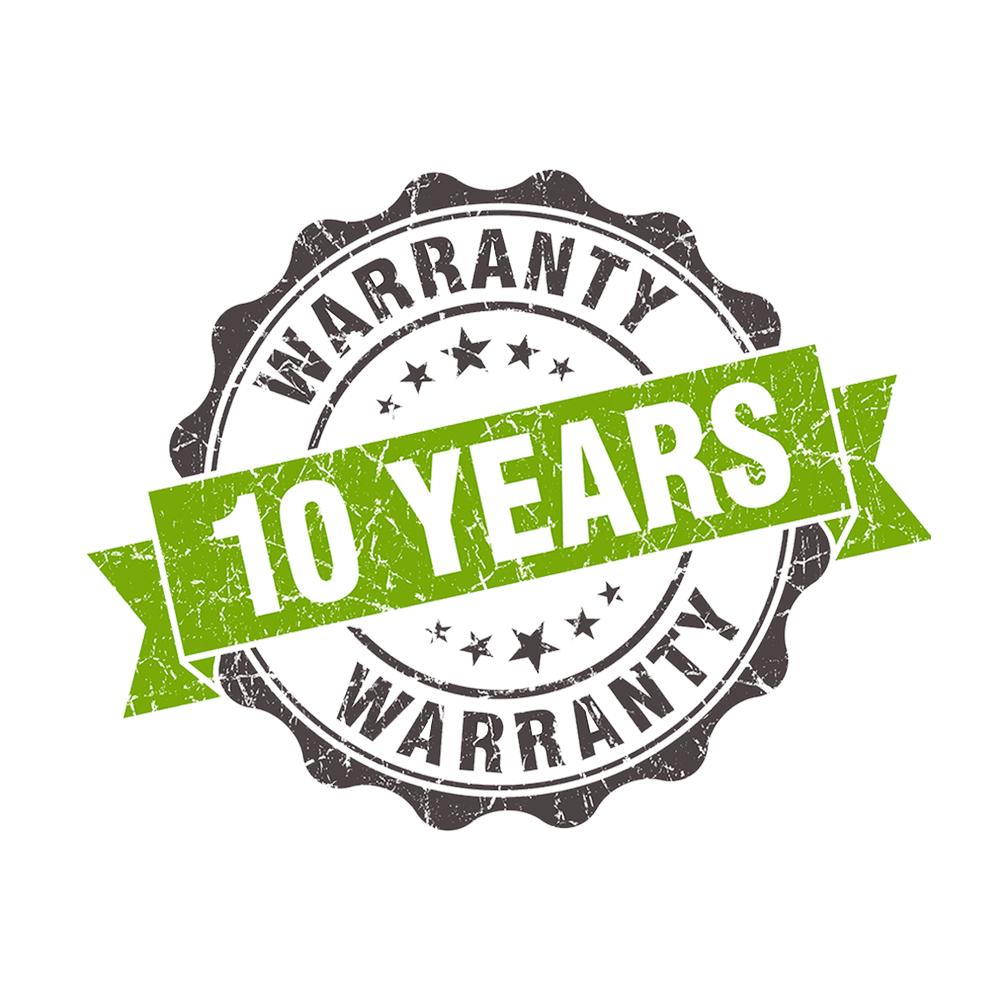 10 Year Insurance Backed Warranty